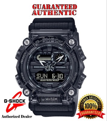 g shock transparent black