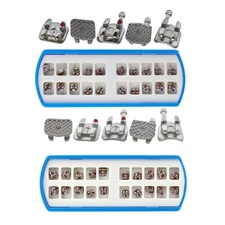 Dental Orthodontic Metal Bracket Mini Brace Roth MBT 022 345 Sandblasted Galaxy