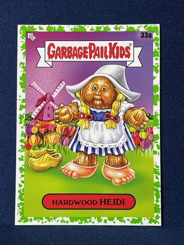 Topps Garbage Pail 2021 Kids Go On Vacation madera dura Heidi 33a flema verde - Imagen 2 de 4