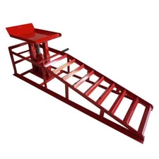 1PCS 2T Auto Car truck Service Ramp Lift Heavy Duty Hydraulics Repair Frame Red