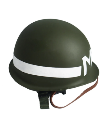 WWII US Military Policeman Helmets M1 MP, Double Layer Steel