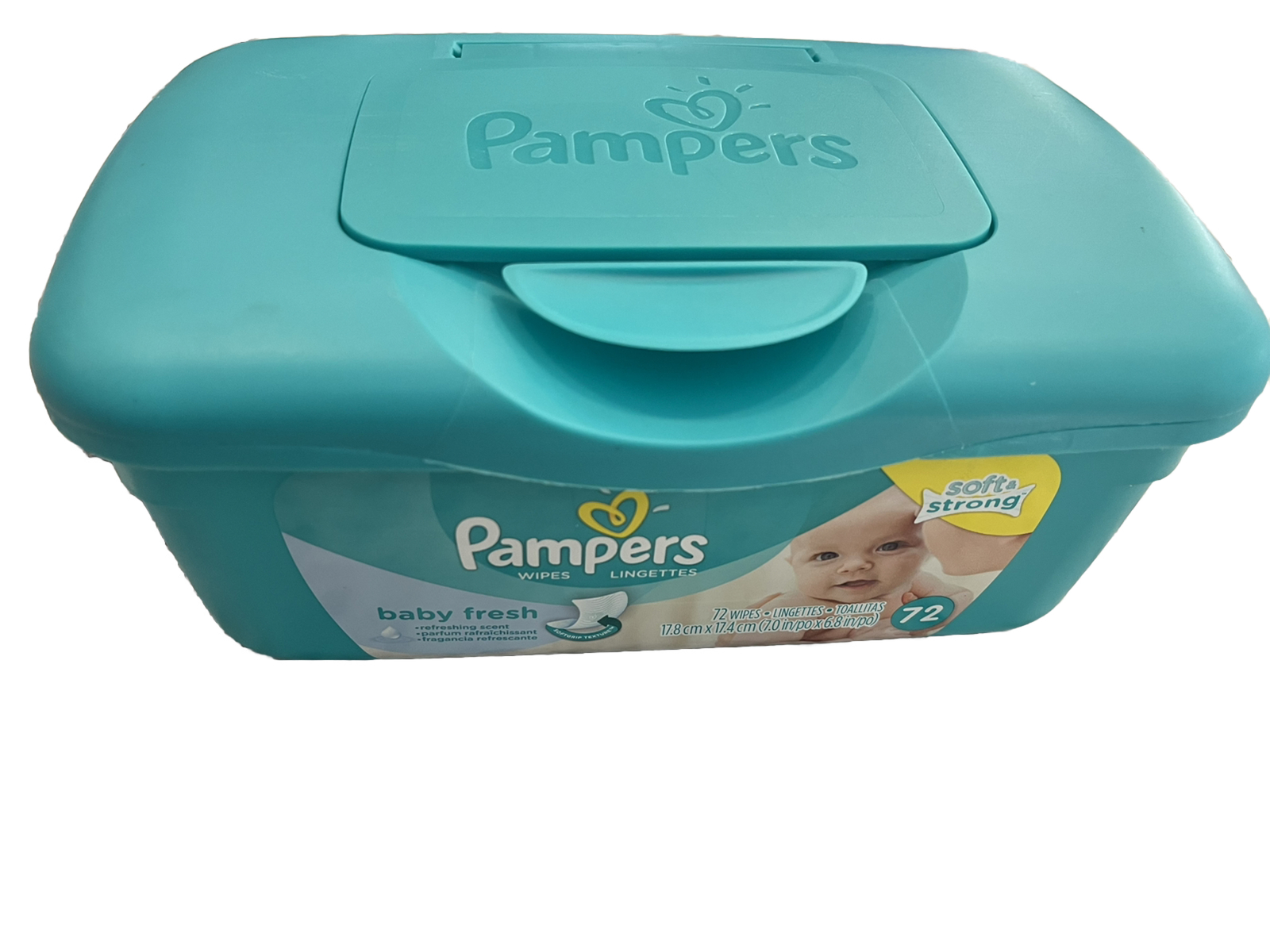 Pampers Baby Wipes Green Reusable Container Only 37000282488 eBay