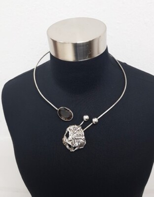 Vintage''80 Collector Silver 925 Rachel Gera Necklace Modernist One Of A Kind Art