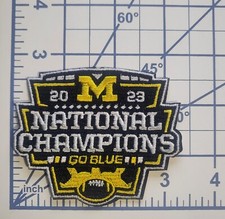 Michigan 2023 National Champions Iron On Embroidered Patch FREE Tracking 