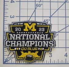 Michigan National Champions Iron On Embroidered Patch ~FREE Tracking!