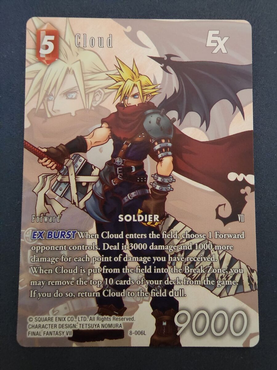 Cloud Full Art - 8-006L - NM - Final Fantasy TCG FFTCG | eBay Cloud Full Art - 8-006L - NM - Final Fantasy TCG FFTCG | eBay