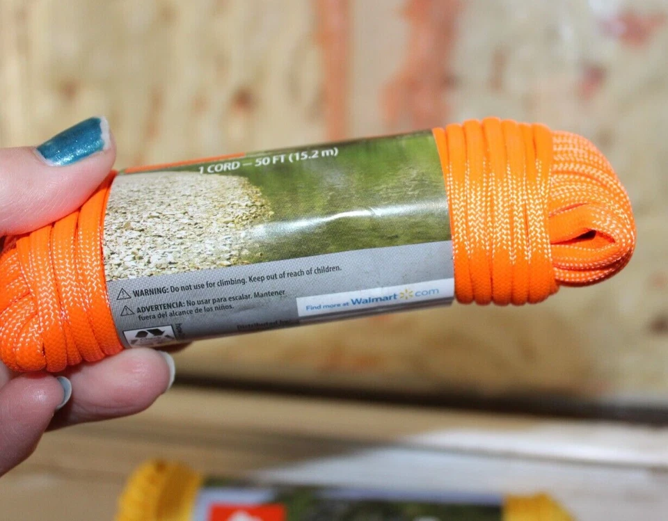 Ozark Trail 550 Paracord - 2 paquetes amarillo naranja - 150 ft Foto 3 de 4