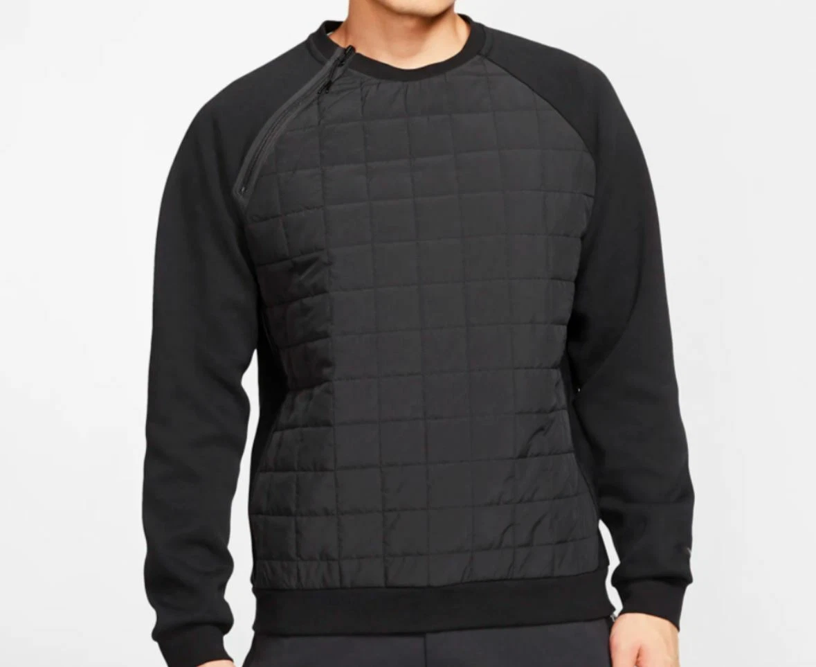 Nike Sportswear Tech Pack Quilted Crew Sweatshirt Sz Medium M NEW BV3697 010
