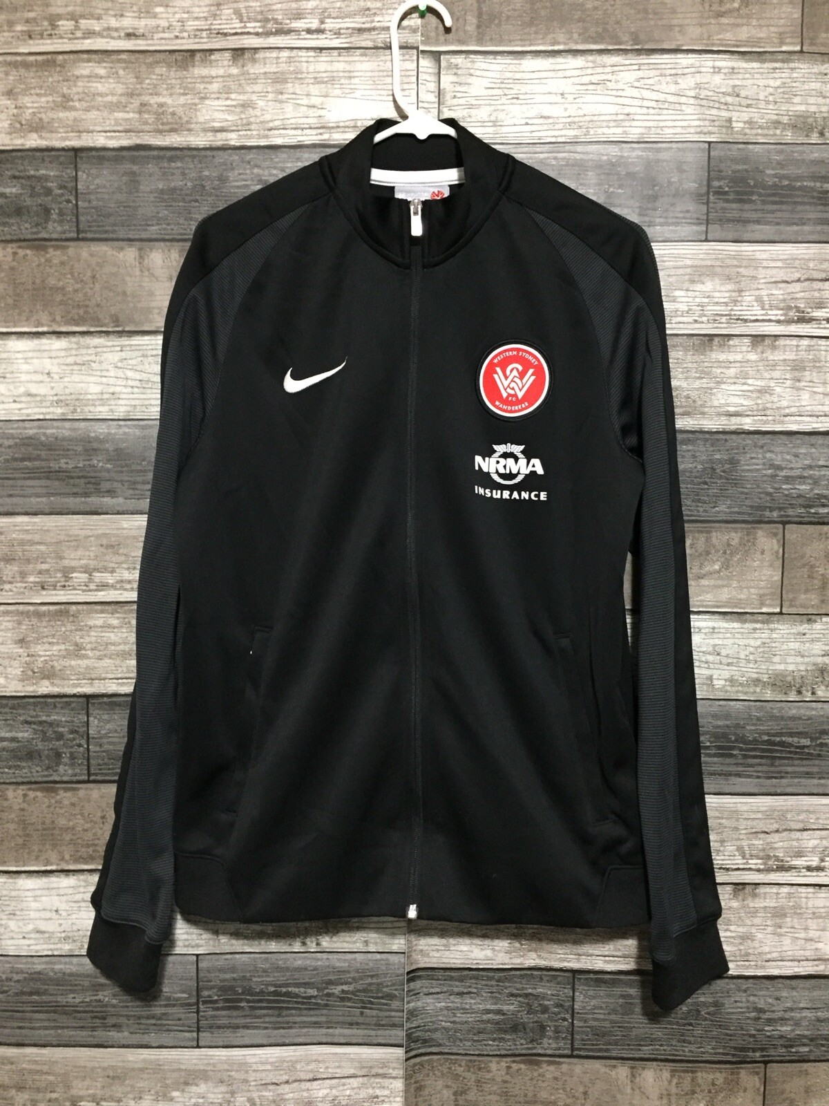 SACAI X NIKE Nike Western Sydney Wanderers FC Track Jacket Uomo M Nero Full Zip A League L3