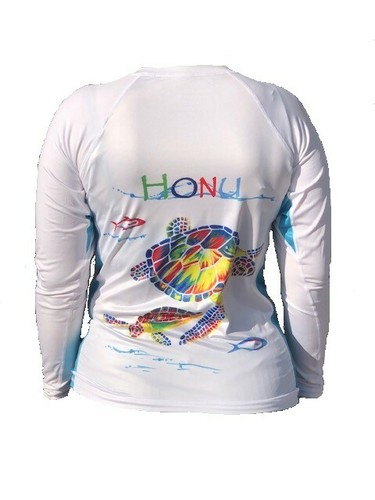 Meeresschildkröte Shirt LSF 50 feuchtigkeitsableitendes Schildkrötenshirt - Bild 1 von 2