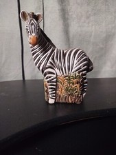 Large Zebra Figurine Limited Edition 2411 Retired Uruguay RINCONADA Artesania