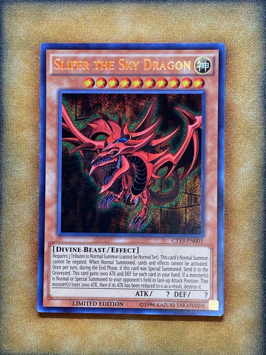 Yugioh Silfer The Sky Dragon CT13-EN001 Secret Rare Limited Edition LP Yugioh Silfer The Sky Dragon CT13-EN001 Secret Rare Limited Edition LP