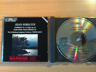 JEAN SIBELIUS - Symphony Nr 3 C Major Op.32/Gothenburg S.O./JARVI~Rare 1984 CD