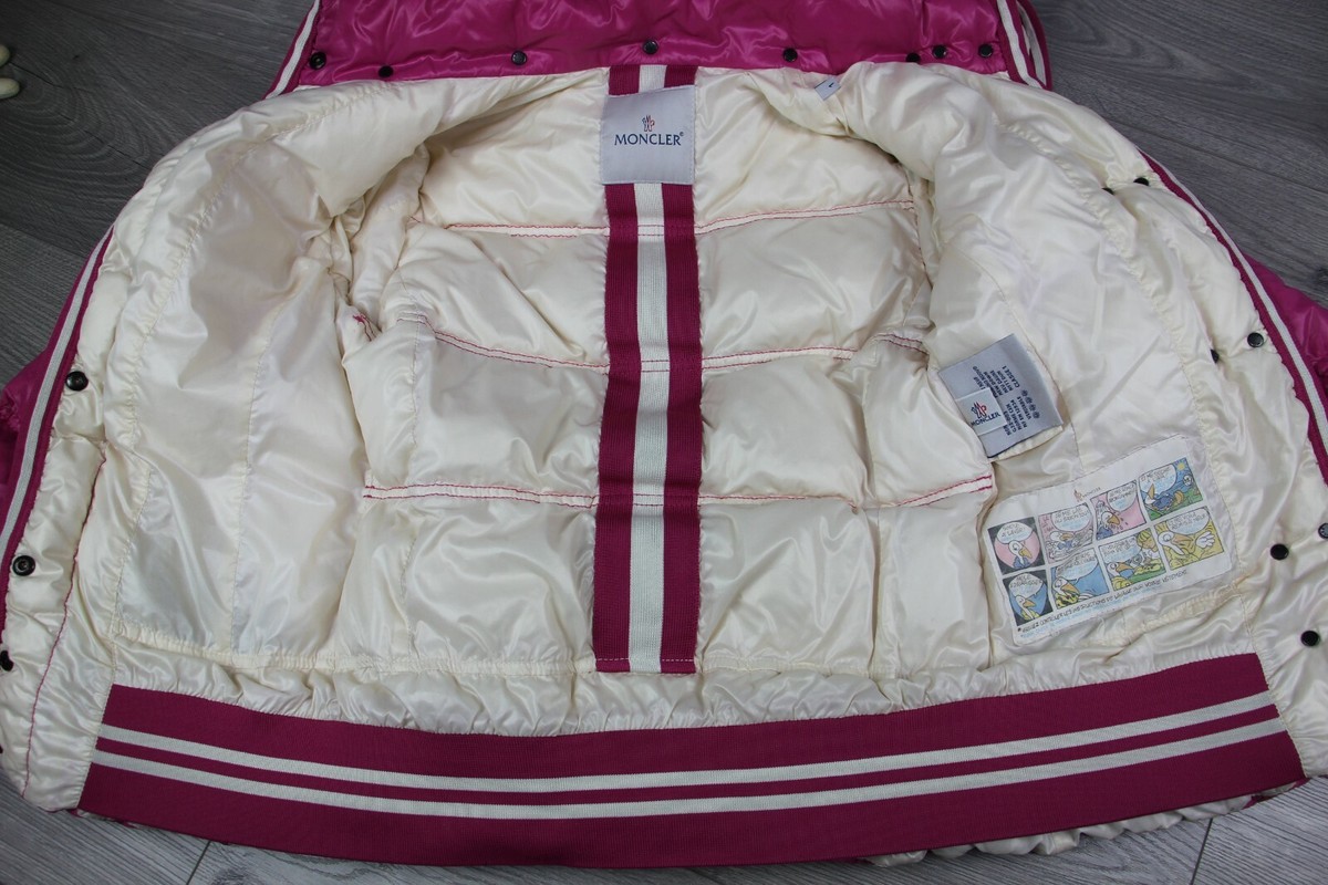 MONCLER Quincy Womens Pink Quilted Logo Down Jacket vintage MONCLER Quincy Womens Pink Quilted Logo Down Jacket vintage