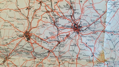 WWII Era - US ENGINEERS SPECIAL ROAD MAP OF ENGLAND & WALES (SHEET 5) - Picture 6 of 12