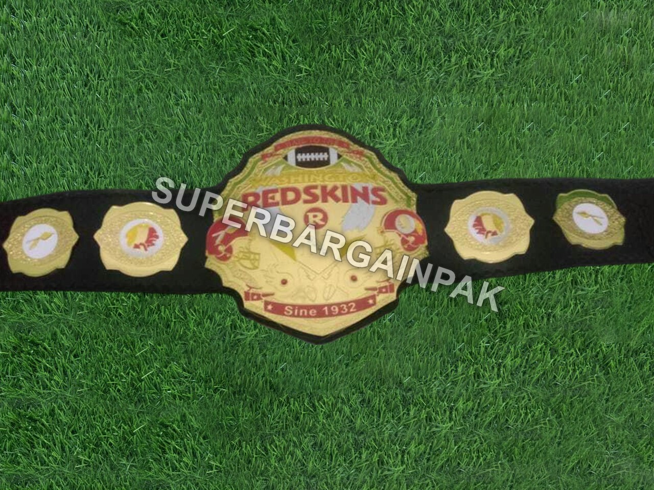 New Redskins Championship Wrestling Brass 2mm Belt