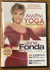 Jane Fonda: AM/PM Yoga For Beginners Build Strength Flexibility Relax Body DVD