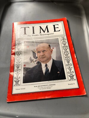 MAGAZINE TIME  Louis A. Johnson  AUGUST 22 1938