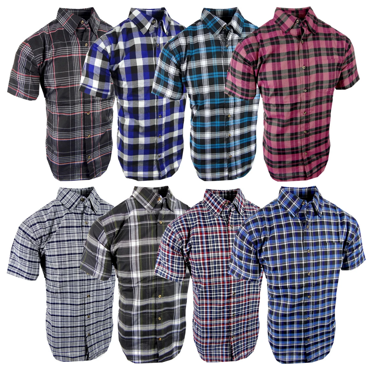 Short sleeve hotsell plaid shirt