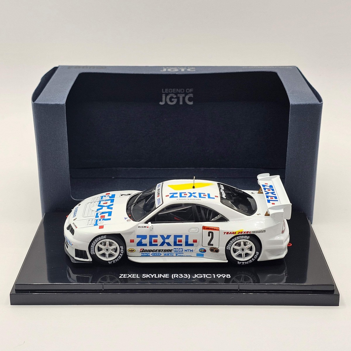 EBBRO Nissan Skyline GT-R R33 #2 Nismo Zexel JGTC GT500 1998 1/43