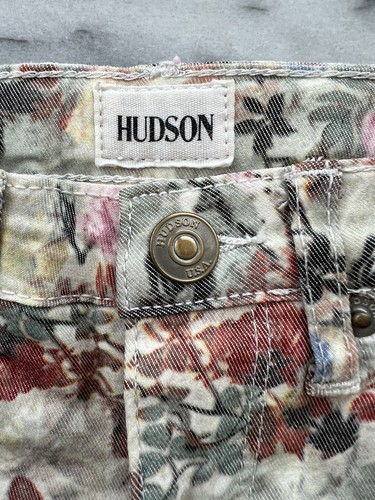 Hudson Little Girls Skinny Jeans Size 4 Floral Print Cotton Adjustable Waist - Picture 8 of 24