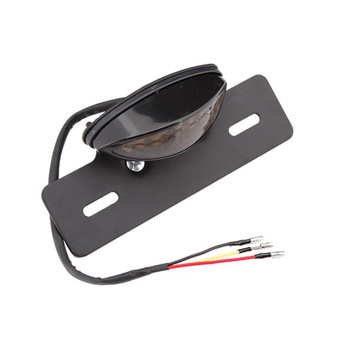 Luz trasera LED para motocicleta matrícula freno trasero para Honda Kawasaki Café Racer - Imagen 4 de 9