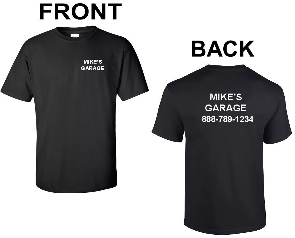Custom shirts for business on sale