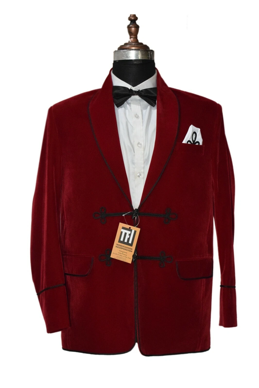 Man Special Gift For Him Red Smoking Jackets Designer Party Wear Blazer