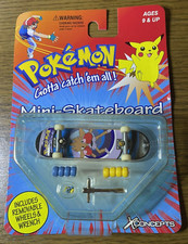 Mini monopatín 1999 X Concepts Pokemon Hitonchan nuevo en tarjeta