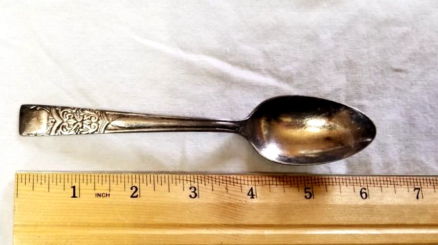2 Teaspoon Inauguration II Pattern Flatware National Silver Diamond Co Tea Spoon - Image 3 of 4