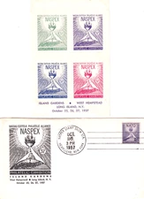 US 1957 NASPEX New York Philatelic Exhibition Souvenir Sheet and Show Cover