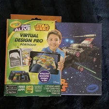 Star Wars Crayola Virtual Design Pro Portfolio & Color ALive Markers & Pencils