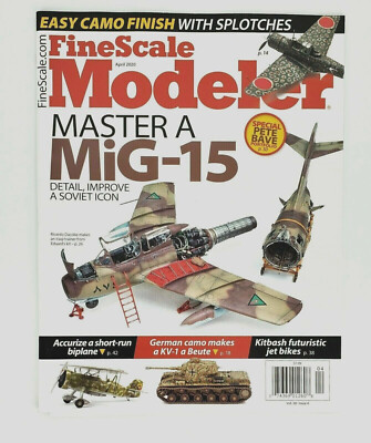 Fine Scale Modeler Magazine April 2020 - Master A Mig 15 - Easy Camo Finish
