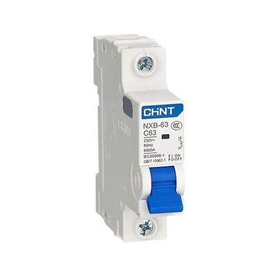 12Pc NXB-63 1P C63 CHINT Circuit Breaker 1Pole 230V AC Miniature Circuit Breaker