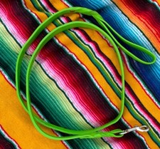 Green Genuine Leather Dog Leash Braided Heavy Duty 