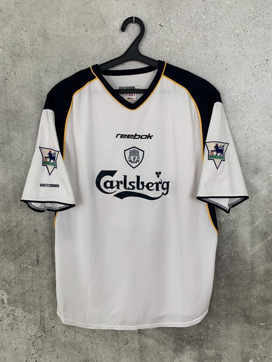 LIVERPOOL 2001 2002 2003 AWAY FOOTBALL SHIRT #10 OWEN REEBOK