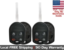 2x New Replacement Key Fob SHELL / CASE for Select Ford Vehicles