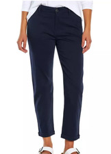 NEW Gap Women's Buttom Cuff Casual Classic Twill Pant Size 4