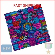 Motivational Inspirational Stickers 50PCS Positive Affirmation Quote Neon Sticke
