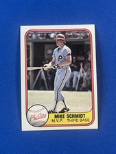1981 Fleer #5 Mike Schmidt - MVP - Baseball Card