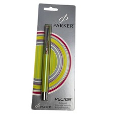 Parker Vector Roller Ball Pen Medium Point New NOS NIP Black Ink UK 2008 