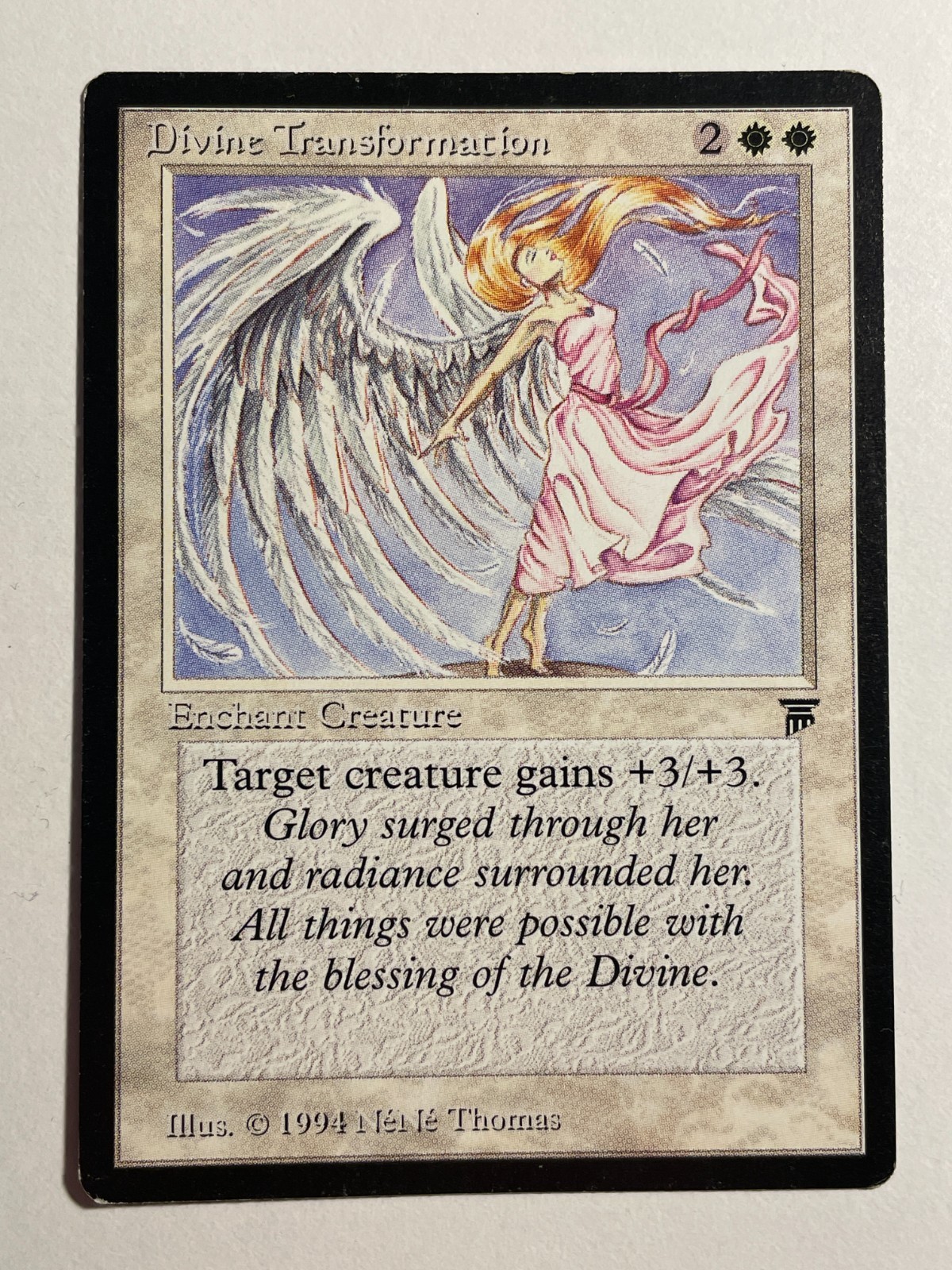 MTG - Divine Transformation - Legends - LP English Magic 1994