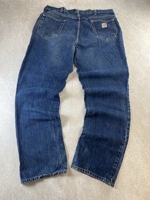 Carhartt FR 280-83 Flame Resistant Jeans 40x34 Blau Denim Relaxed Straight Leg