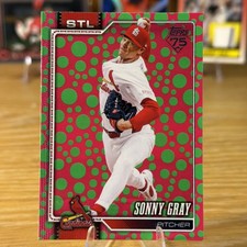 2026 Topps Series 1 - Sonny Gray #40 Green & Pink Polka Dots
