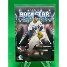 Roki Sasaki Rockstar Rookies 2025 Bowman #RR-20 Los Angeles Dodgers
