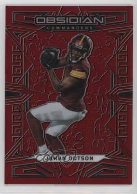2023 Panini Obsidian Asia Electric Etch Red Flood 31/90 Jahan Dotson #98 hg6