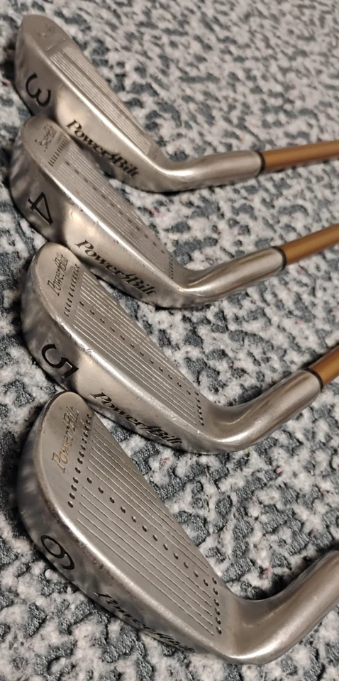 Juego de hierro de alineación de poste de portería PowerBilt Grand Slam GS125 3-PW GS125 grafito diestro Foto 3 de 4