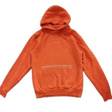 Sarah Close Women s Hoodie Small Orange Cotton Blend Casual Sweatshirt VGC UK