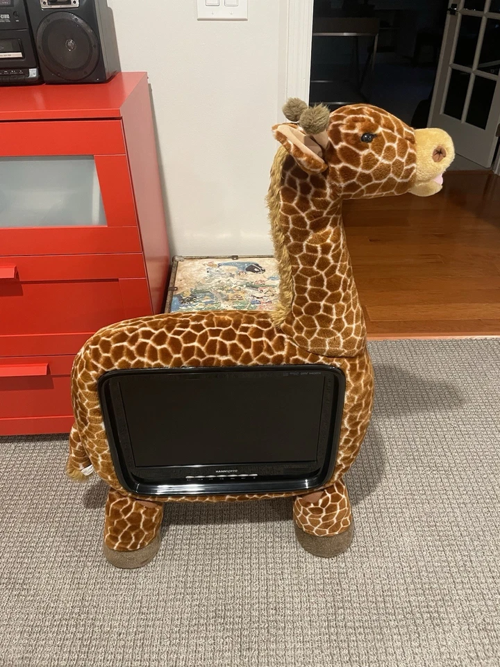 2010 Hannspree 19” Plush Giraffe LCD TV HSG1101 WORKS! 2 HDMI WOW! MEGA RARE! - Image 2 of 4