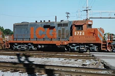 Illinois Central Gulf 8728 GP11 Champaign IL 1987 5 x 7 Photo